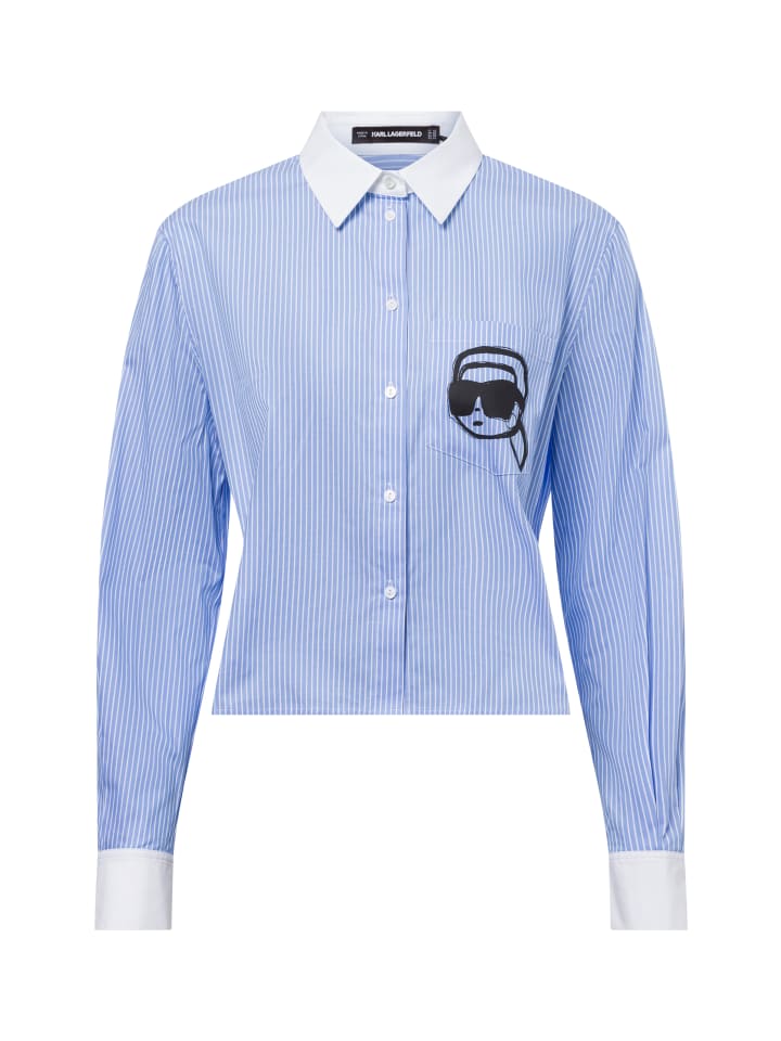 

Блузка Karl Lagerfeld, цвет hellblau weiß