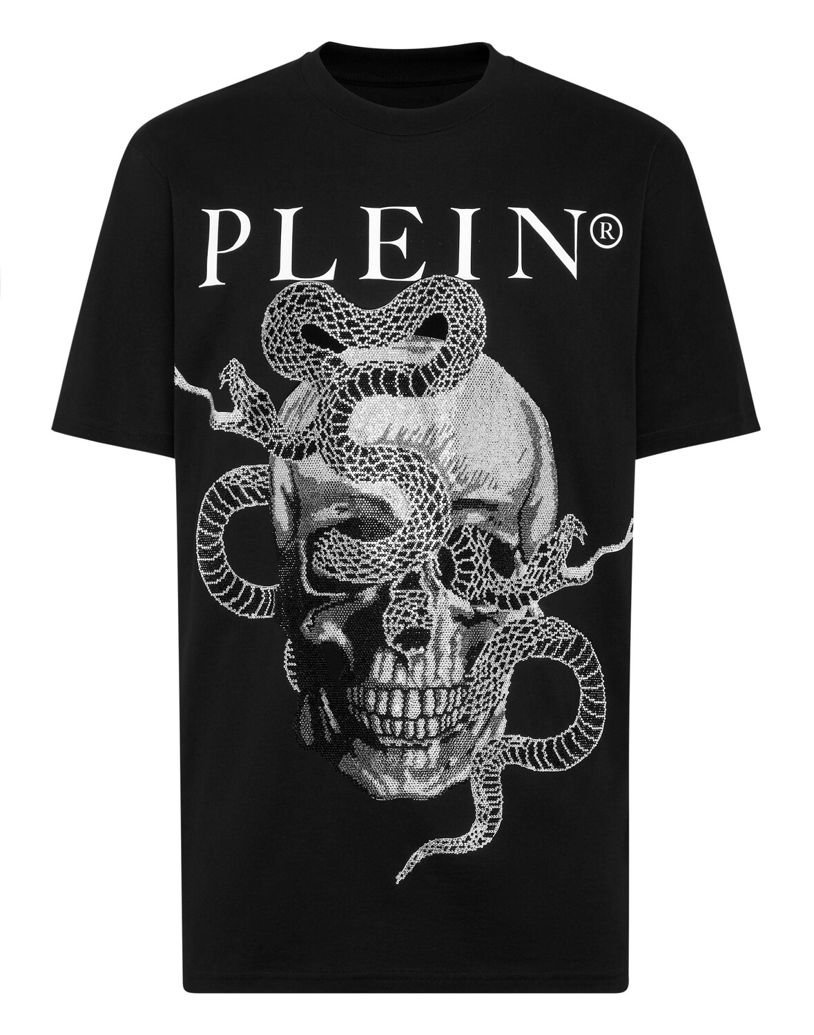 

Футболка с круглым вырезом SS Змея Philipp Plein, черный