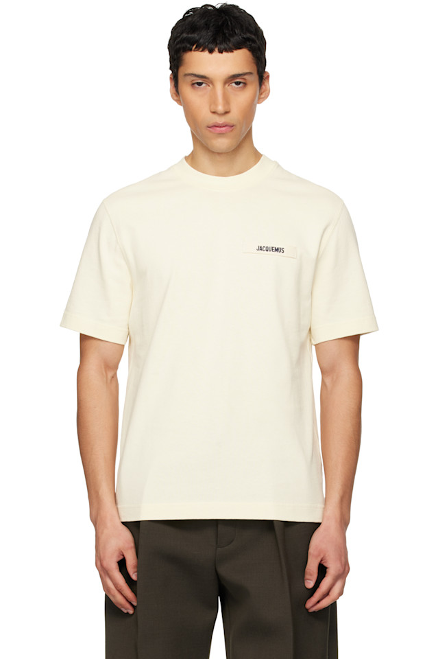 

Футболка Les classiques с узором "грубое зерно" Jacquemus, бежевый