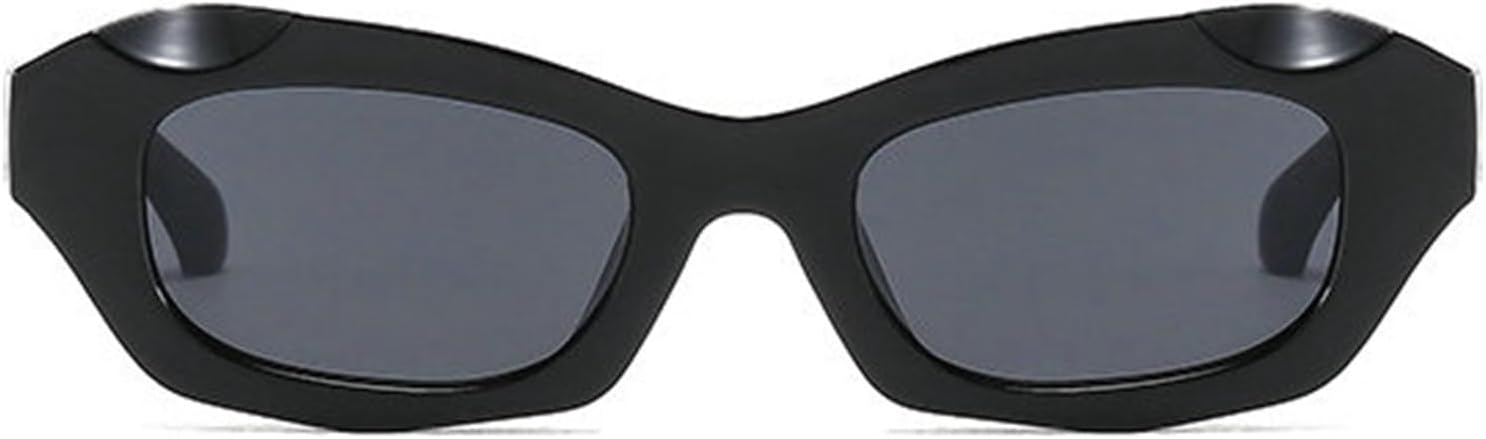 

Willochra Модные квадратные женские солнцезащитные очки в стиле ретро, ​​сине-зеленые оттенки, защита от УФ-излучения UV400; мужские модные панк-солнцезащитные очки с градиентом, Black