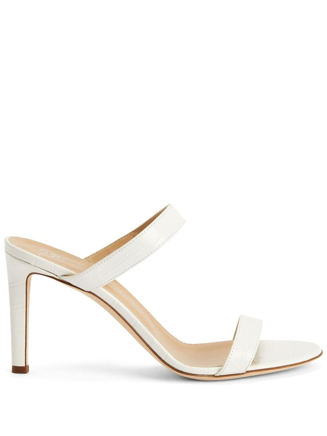

Giuseppe Zanotti мюли Calista 120 с ремешками, белый