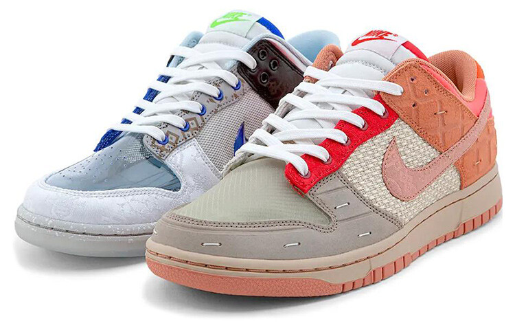

Кроссовки Nike X CLOT Dunk Low "What The" Sneakers, Серый, Кроссовки Nike X CLOT Dunk Low "What The" Sneakers