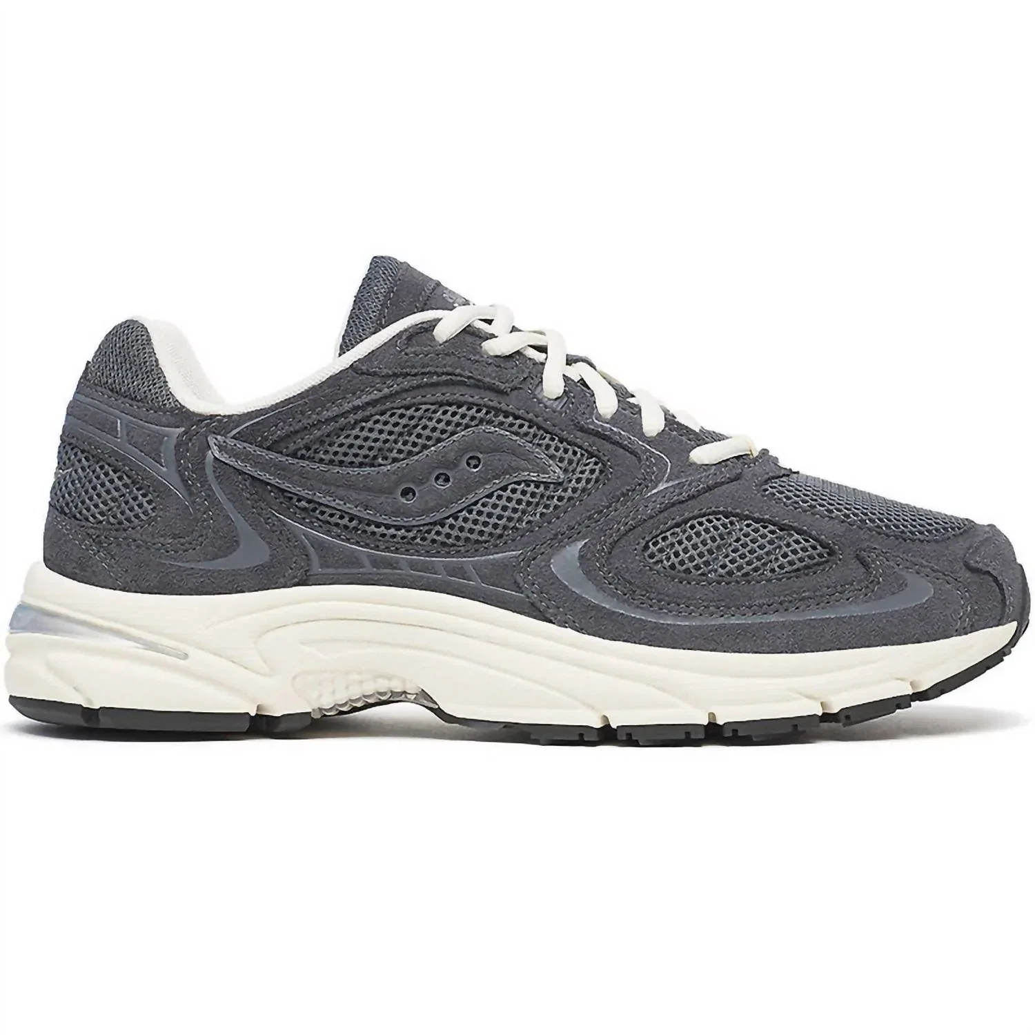 SAUCONY Мужские замшевые кроссовки Grid Jazz 9, цвет графитовый/кремовый