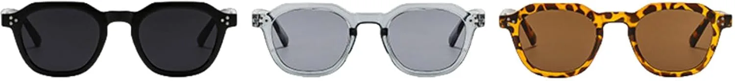 

Классические солнцезащитные очки с заклепками для женщин, роскошные винтажные очки с защитой от УФ-излучения для мужчин и для путешествий VVTWSSW, Black-black