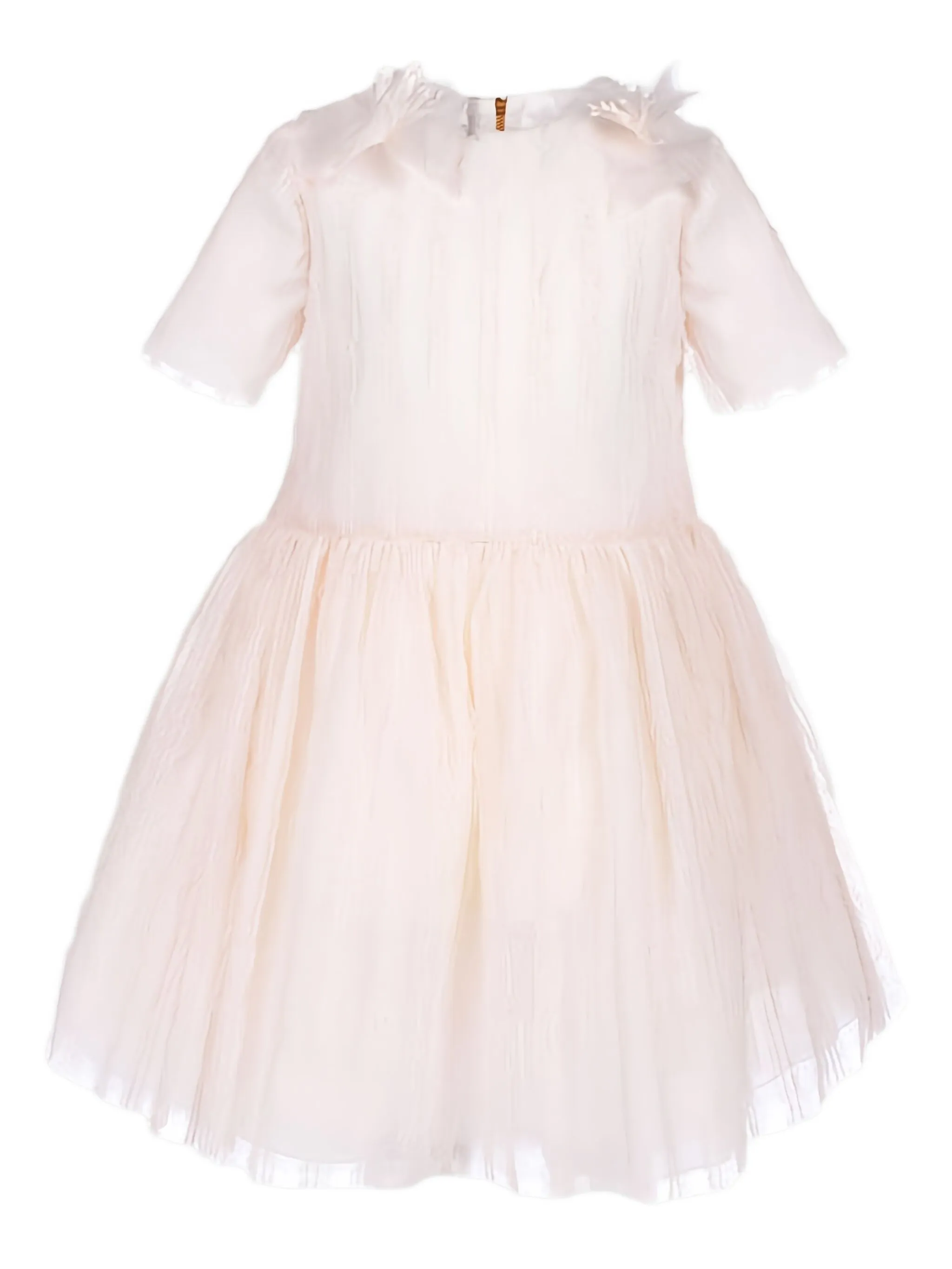 

Платье с цветочной аппликацией Mi Mi Sol, кремовый