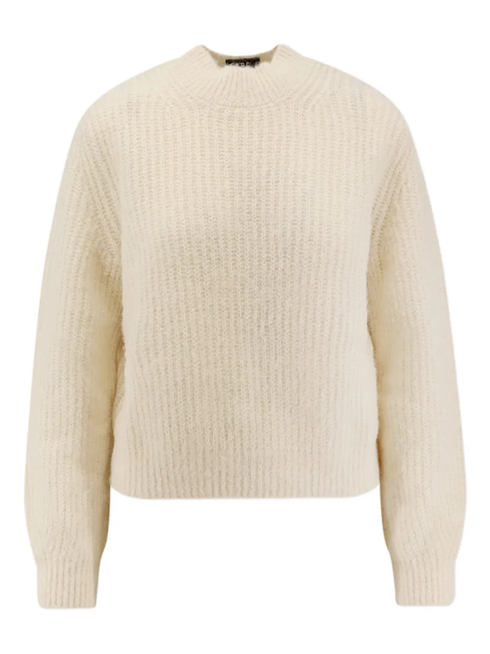 

Свитер в рубчик с круглым вырезом A.P.C., белый