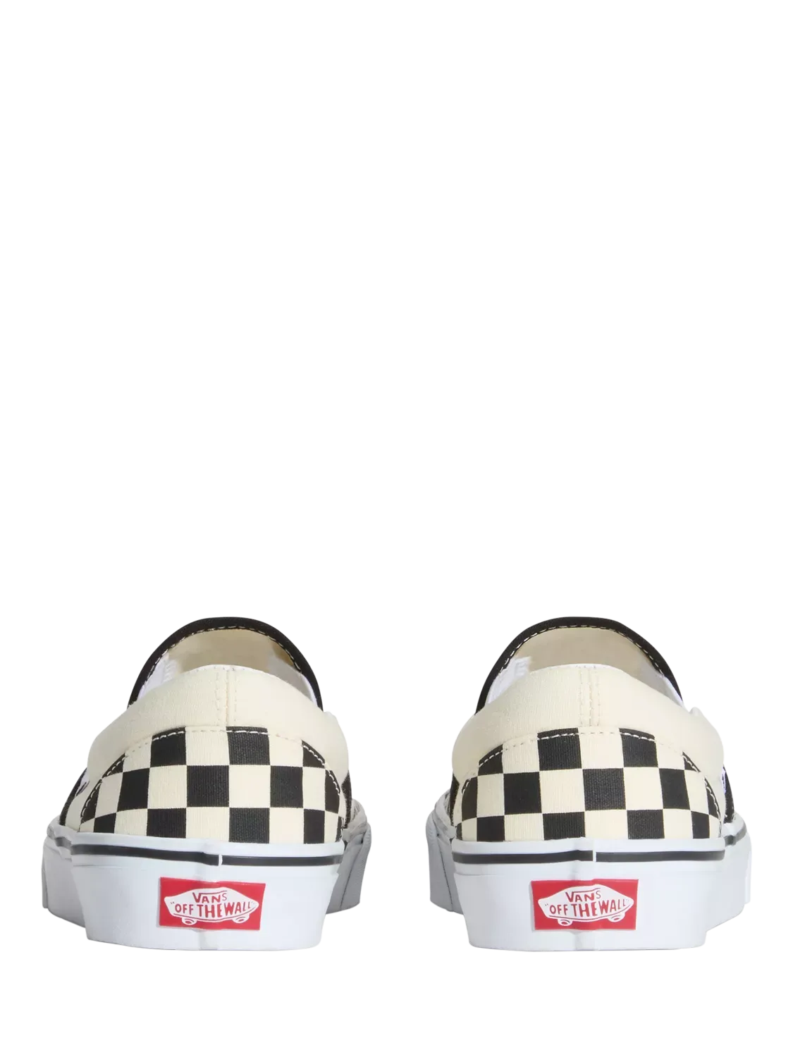 Классические кроссовки без шнурков, черно-белые Vans — фото 3