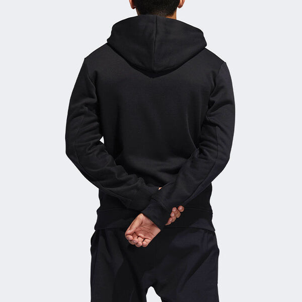 Куртка cny dame fz hd lillard basketball sports fleece lined jacket black Adidas, черный — фото 4