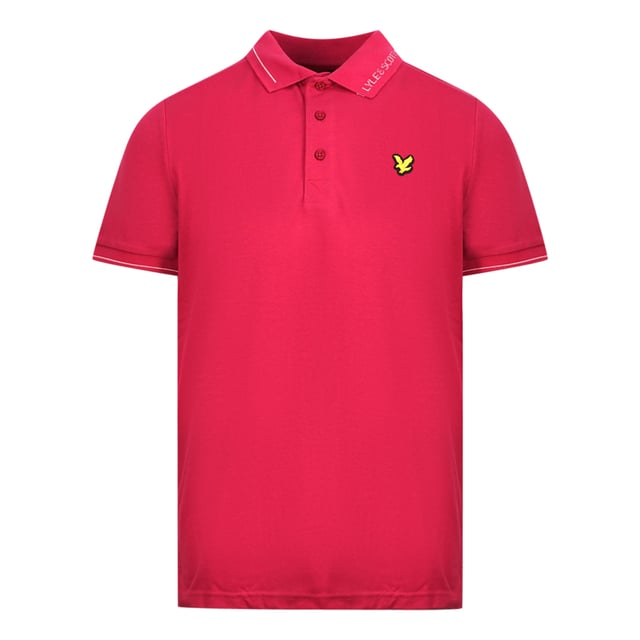 

Рубашка-Поло Cranberry с фирменным воротником Lyle & Scott, красный