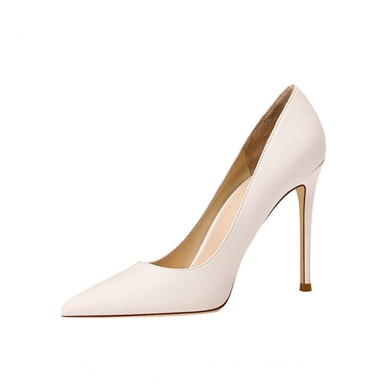 Туфли женские на высоком каблуке Li Ke, цвет BEIGE 8CM HEEL HEIGHT — фото 2