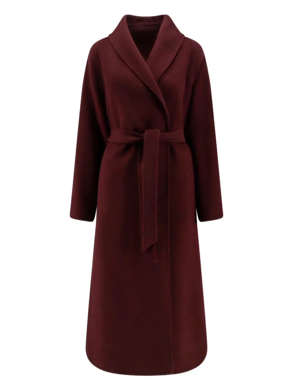 

Шерстяное пальто с поясом Hevo, фиолетовый