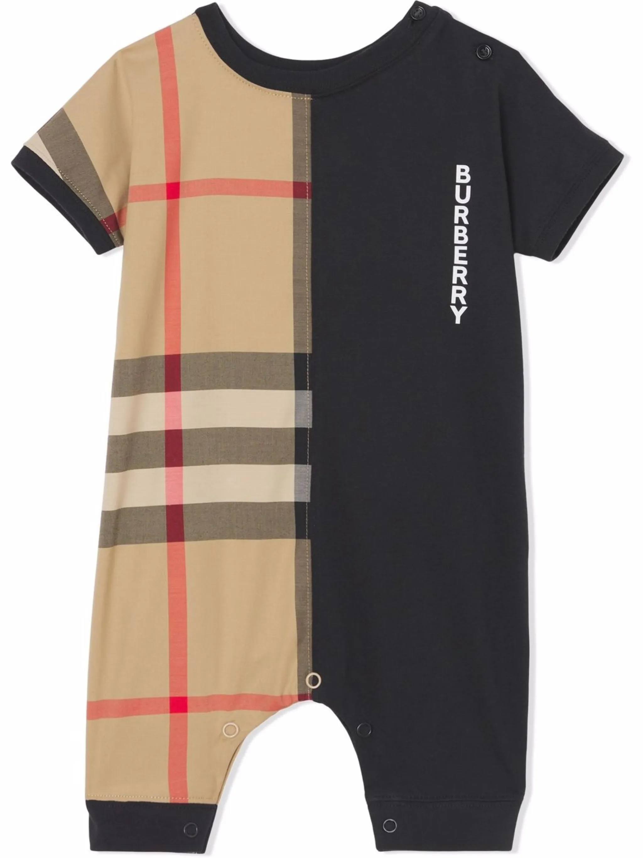 

Ромпер в клетку Vintage Check Burberry Kids, бежевый