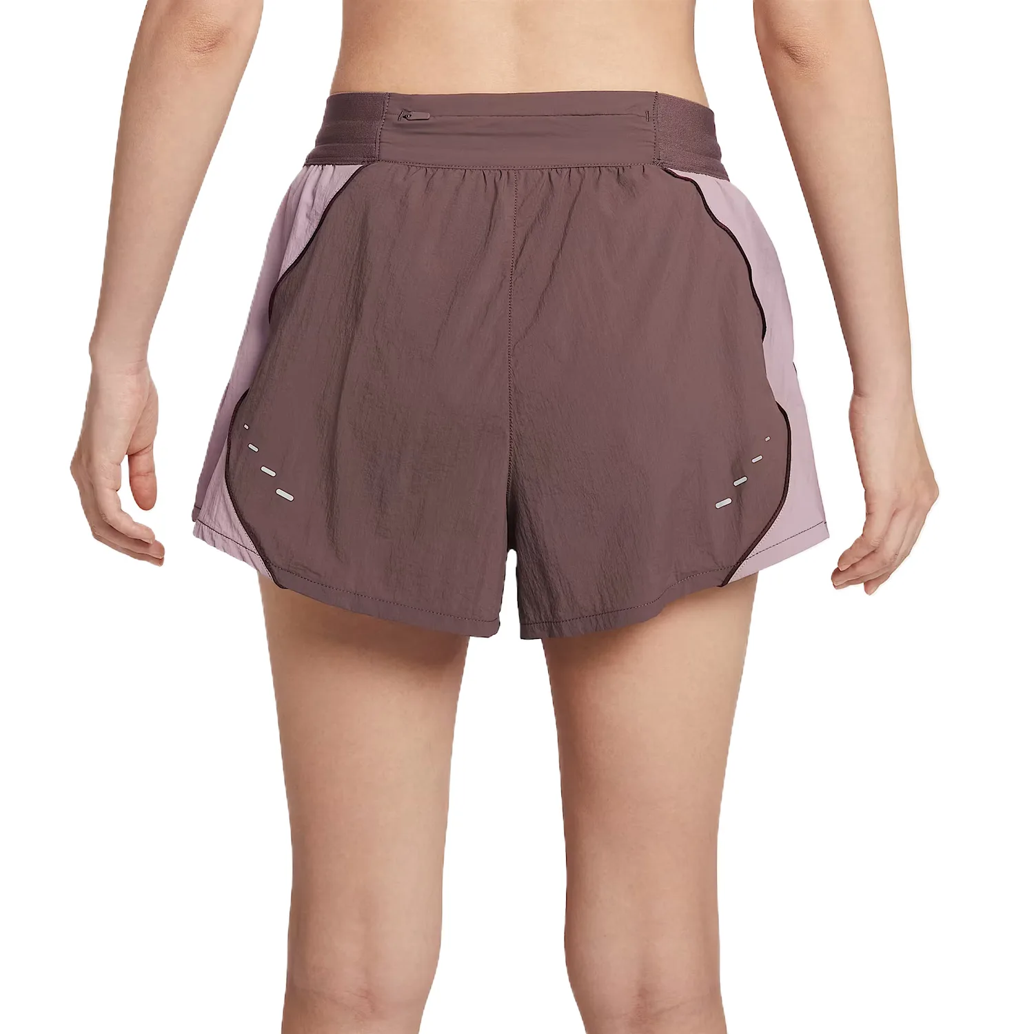 Nike Беговые шорты женские Tattoo/Light Purple Or/Burgundy Moderate — фото 3