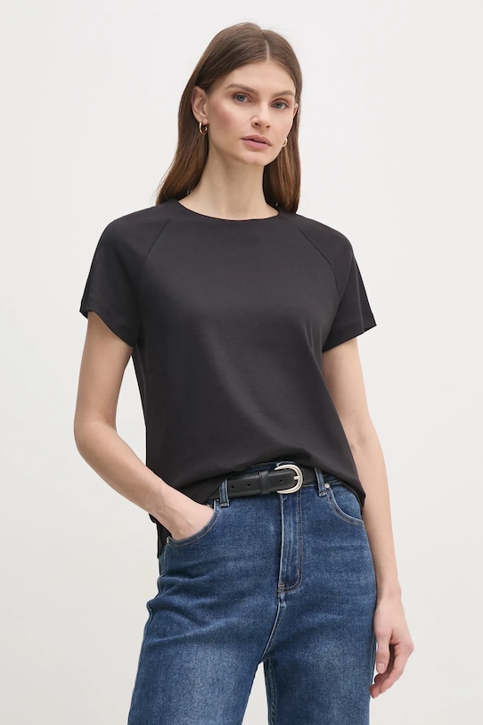 

Хлопковая футболка Calvin Klein, черный