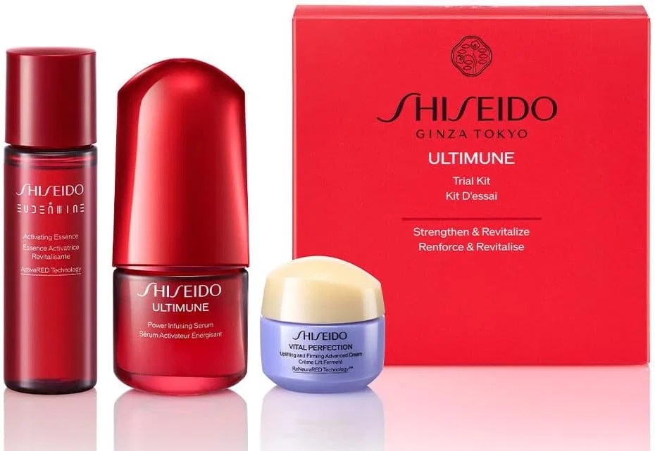 Набор средств по уходу за кожей Shiseido Ultimune Trial Kit, сыворотка 15 мл, лосьон 30 мл, крем 15 г Shiseido Ginza Tokyo