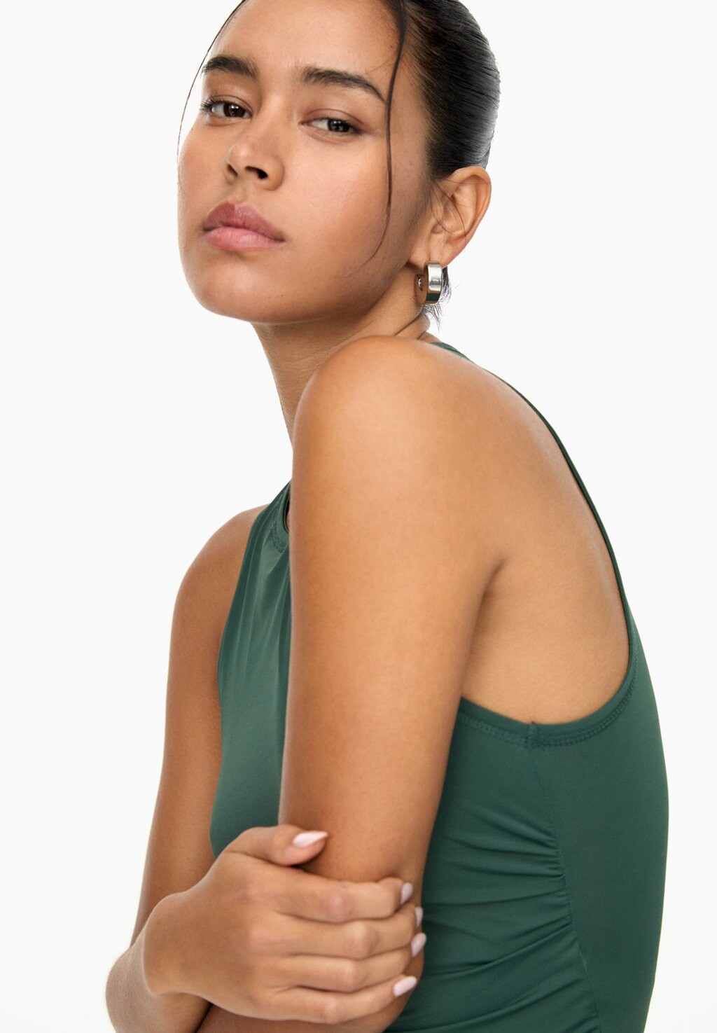 

Топ SLEEVELESS PULL&BEAR, темно-зеленый