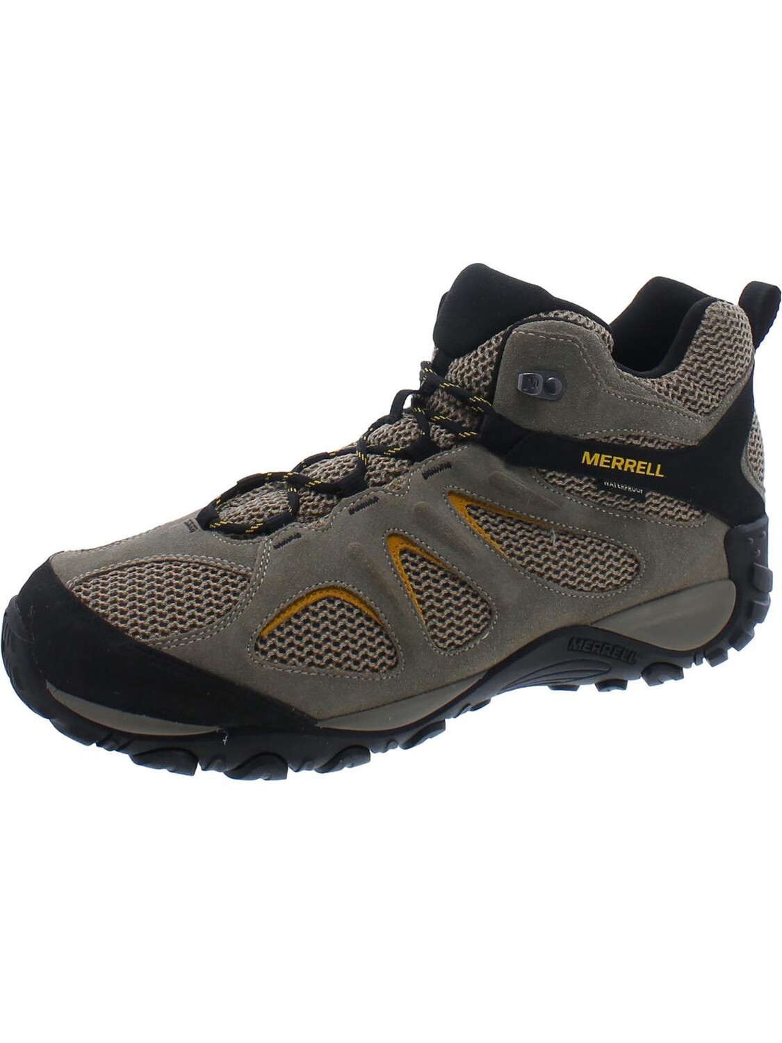 

Мужские походные туфли из замши с сеткой Merrell, цвет Taupe