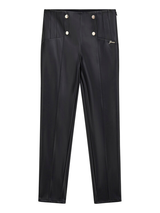 

Брюки из искусственной кожи slim fit J5BB00 WFV60 Guess, черный