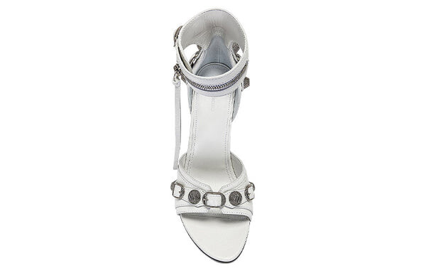 Кроссовки cagole 110mm sandals 'white arena lambskin' Balenciaga, белый — фото 3