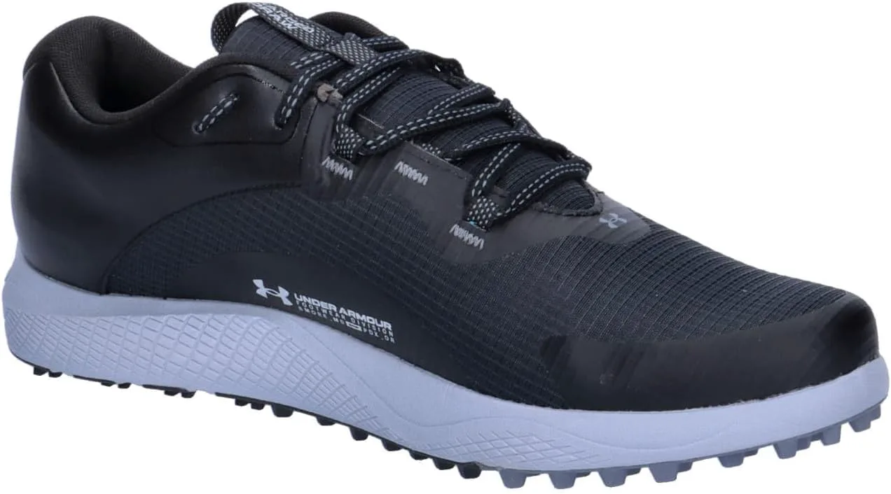Мужские гольф-туфли Under Armour Charged Draw 2 с шипами, черный/серый — фото 4