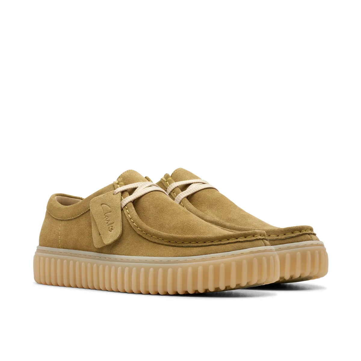 

Туфли Clarks на шнуровке "Torhill Lo", съемная стелька, повседневная обувь, полуботинки, туфли на шнуровке, оливковый