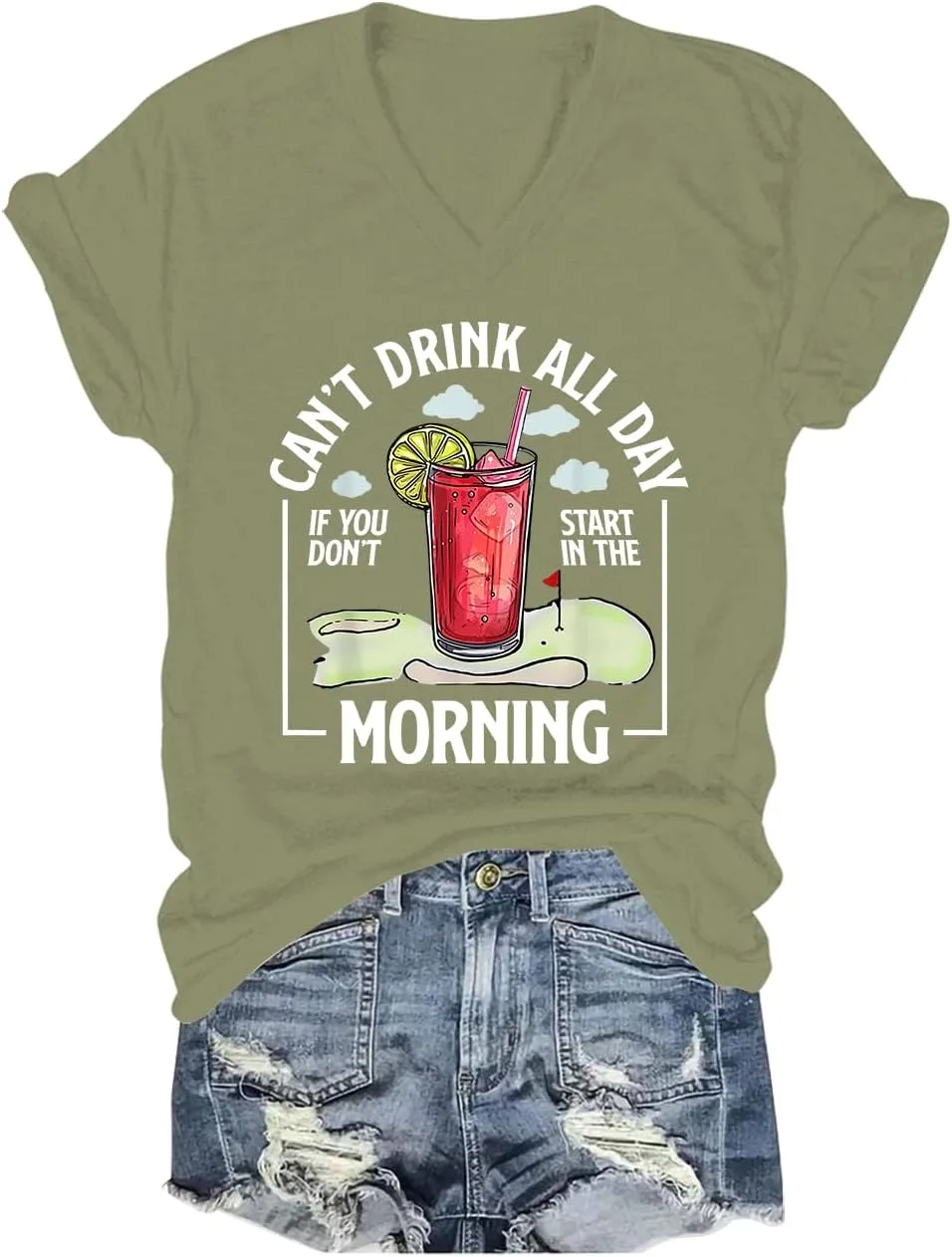 Футболка Unisex Cant Drink All Day If You Dont Start in The Morning