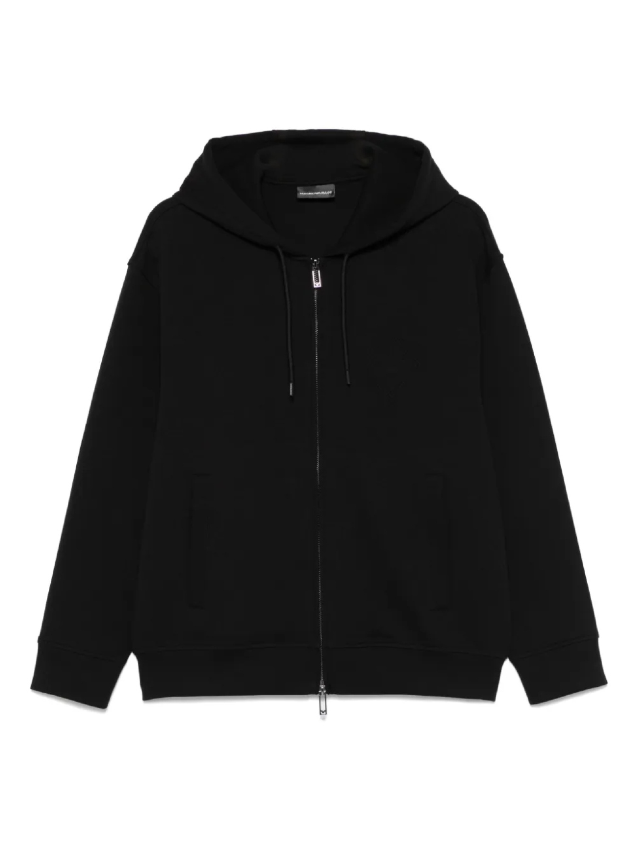 

Худи с тисненым логотипом Emporio Armani, черный