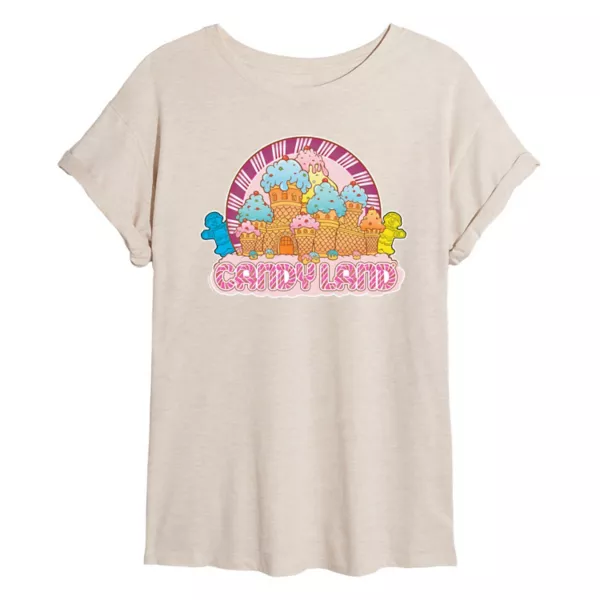 

Детская футболка оверсайз Candy Land Castle Hasbro, бежевый