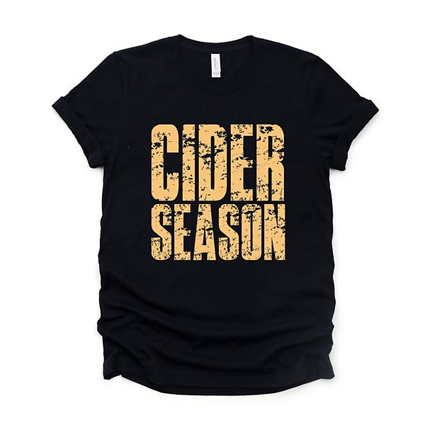 

Футболка с принтом Cider season block distressed Simply Sage Market, Black, Черный, Футболка с принтом Cider season block distressed Simply Sage Market, Black