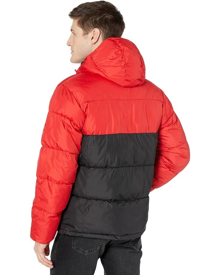 

Пуховик U.S. POLO ASSN. Color-Blocked Padded Puffer, цвет Engine Red