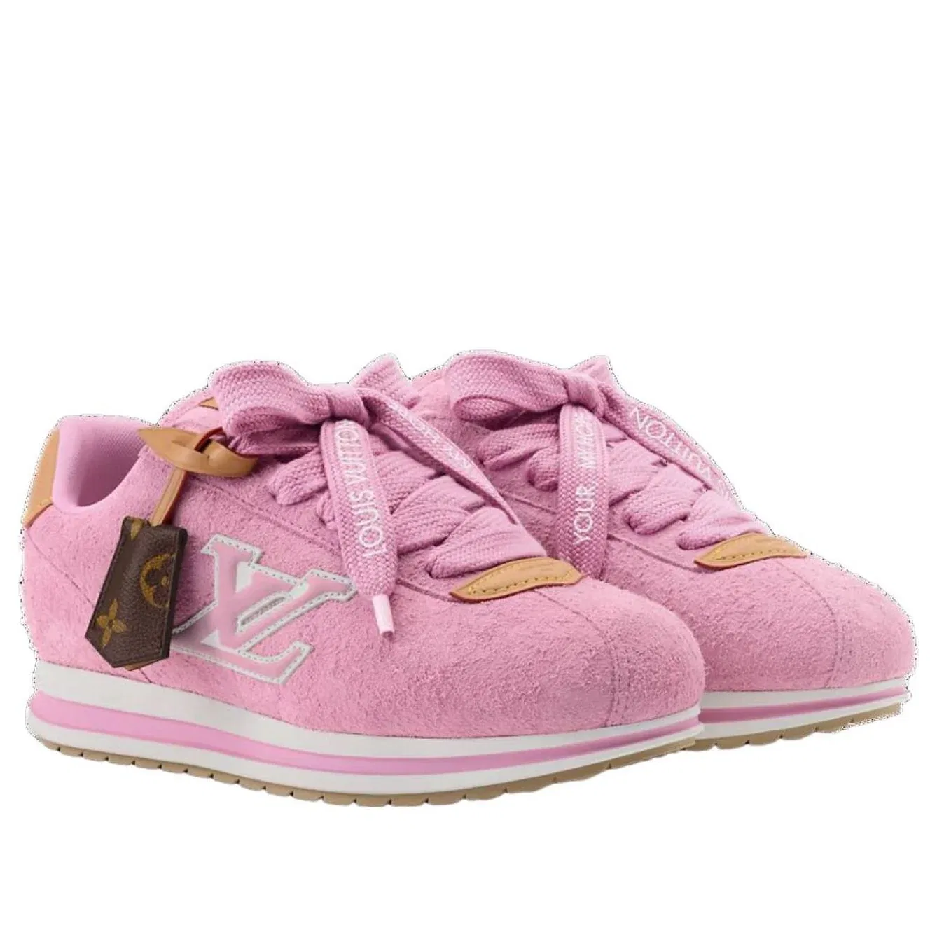 Кроссовки LOUIS VUITTON x J-hope 'LV Buttersoft Sneaker' 1AKDFC, розовый — фото 2