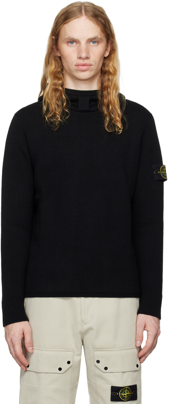 

Толстовка с нашивкой-логотипом Stone Island, черный