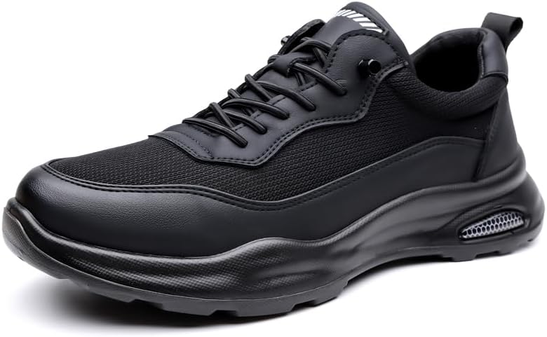 

Мужские осенние черные кожаные туфли - дышащие стильные кроссовки с толстой подошвой, повседневные и спортивные, и легкие, размеры 39-44 Sfwarmart