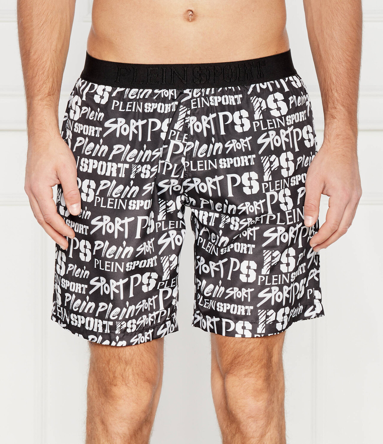 

Шорты для плавания Plein Sport Regular Fit, черный