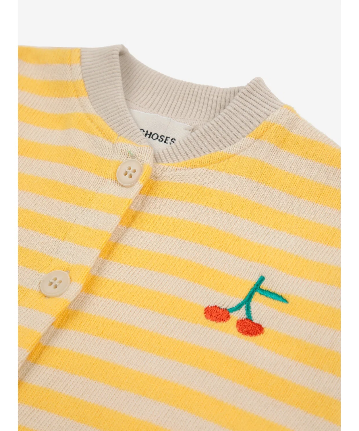 Детский комбинезон Baby Stripes terry overall, желтый в полоску, хлопок — фото 4