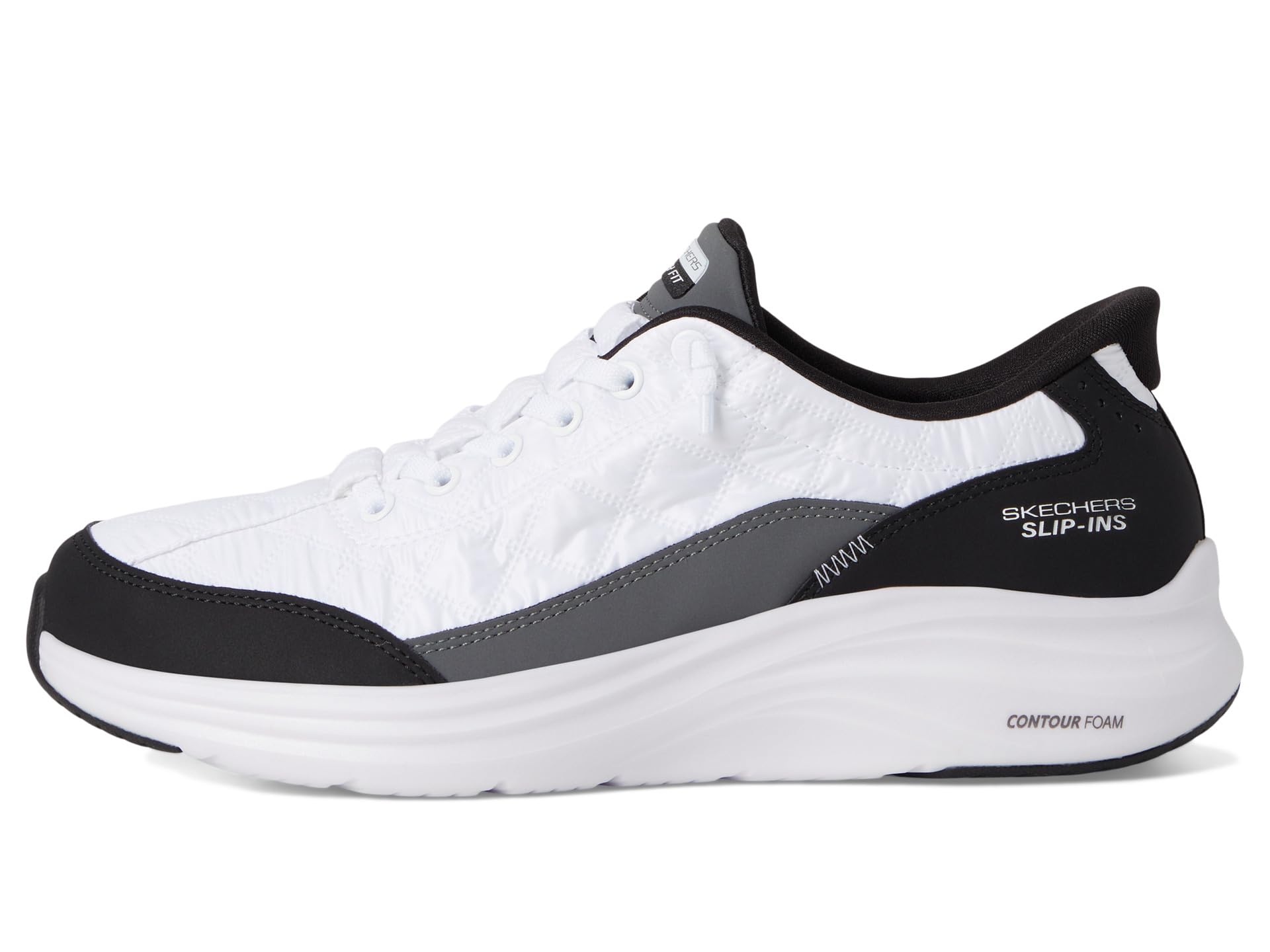 Кроссовки SKECHERS Vapor Foam Hands Free Slip-Ins, цвет White Black — фото 4