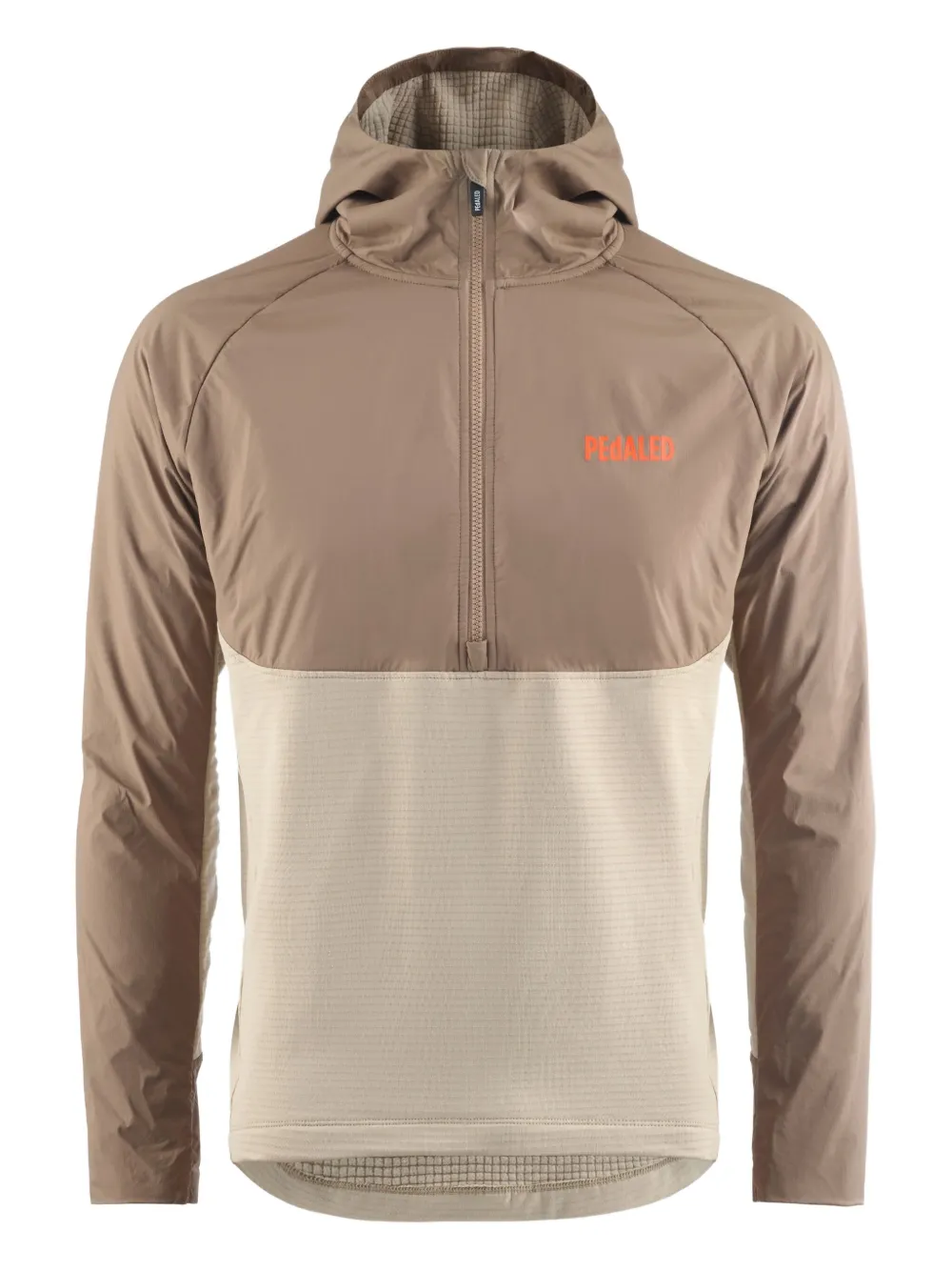 

Свитер с воротником на молнии и капюшоном Pedaled, нейтральный