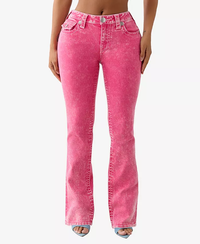 

Женские джинсы Becca Big T Bootcut Flap True Religion, розовый