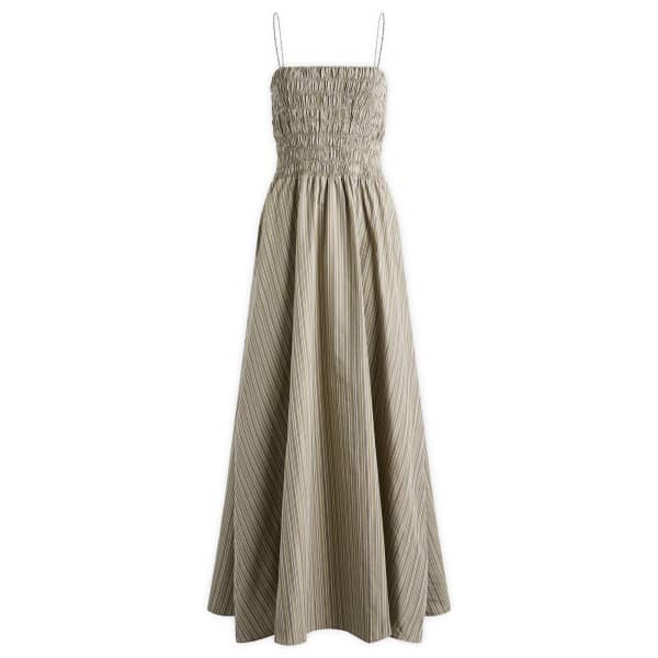 

Платье-Макси в полоску Lida Faithfull The Brand, хаки stripe