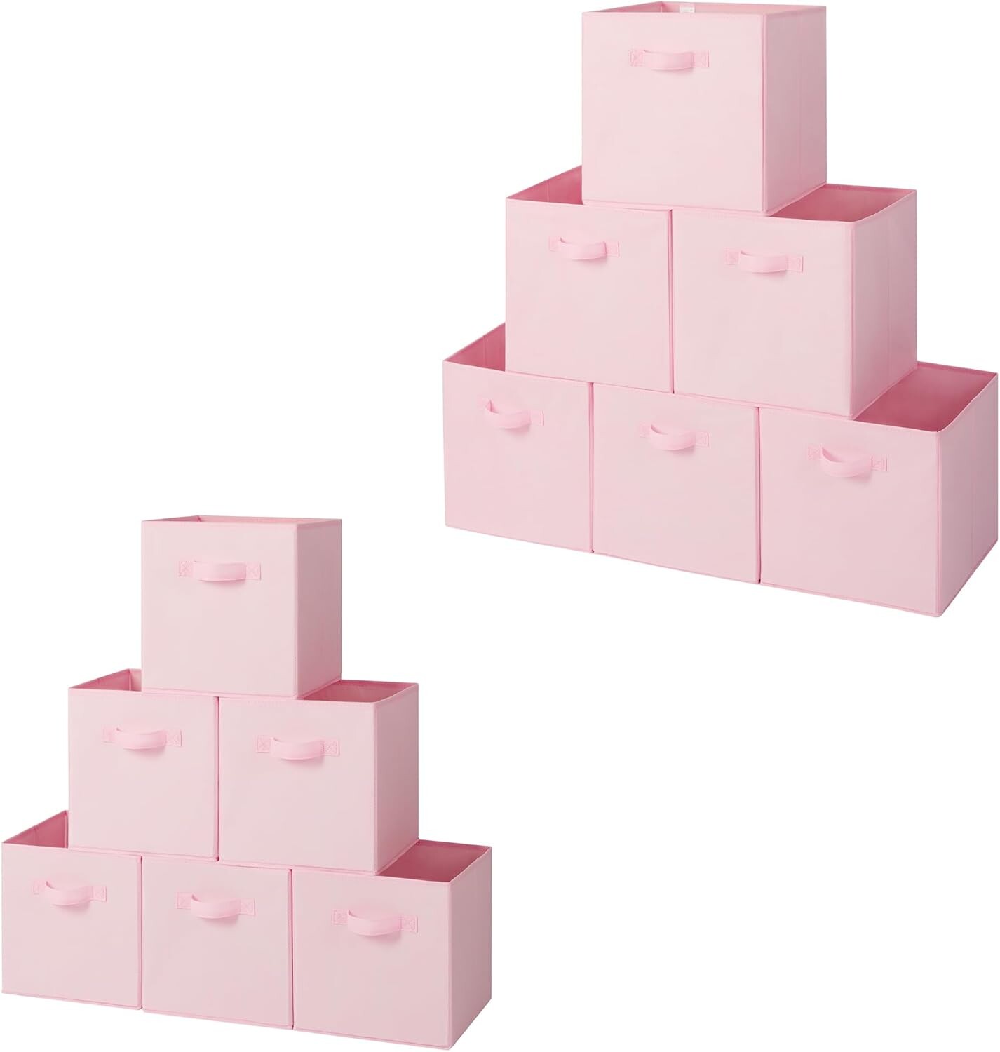 

GRANNY SAYS Набор из 6 розовых контейнеров для хранения кубиков диаметром 11 дюймов и 6 контейнеров для хранения розовых кубиков размером 13 дюймов