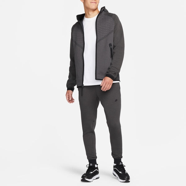 Брюки men's therma-fit logo micro mark breathable lacing bundle feet sports pants/trousers/joggers black Nike, мультиколор — фото 3