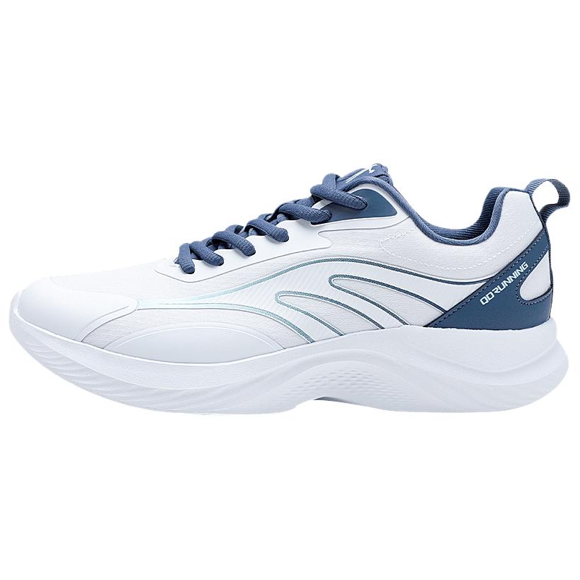 

QIAODAN Кроссовки Jordan White Coastal Blue с низким верхом, устойчивые к скольжению и износу, мужские, для бега на короткие дистанции