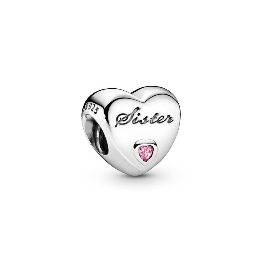 

Шарм Sister Heart Pandora, стерлинговое серебро