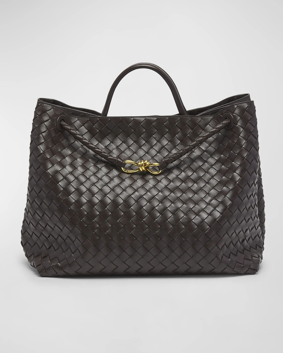 

Большая сумка Andiamo Bottega Veneta, цвет Fondant Brass
