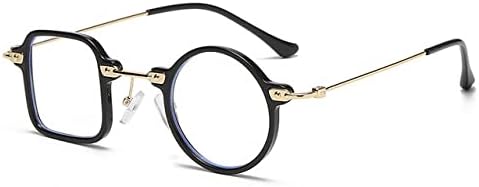 

Солнцезащитные очки 2027 года для женщин, круглые солнцезащитные очки в стиле ретро для мужчин, солнцезащитные очки с защитой от УФ-излучения UV400 MTZJH, Black Anti Blue