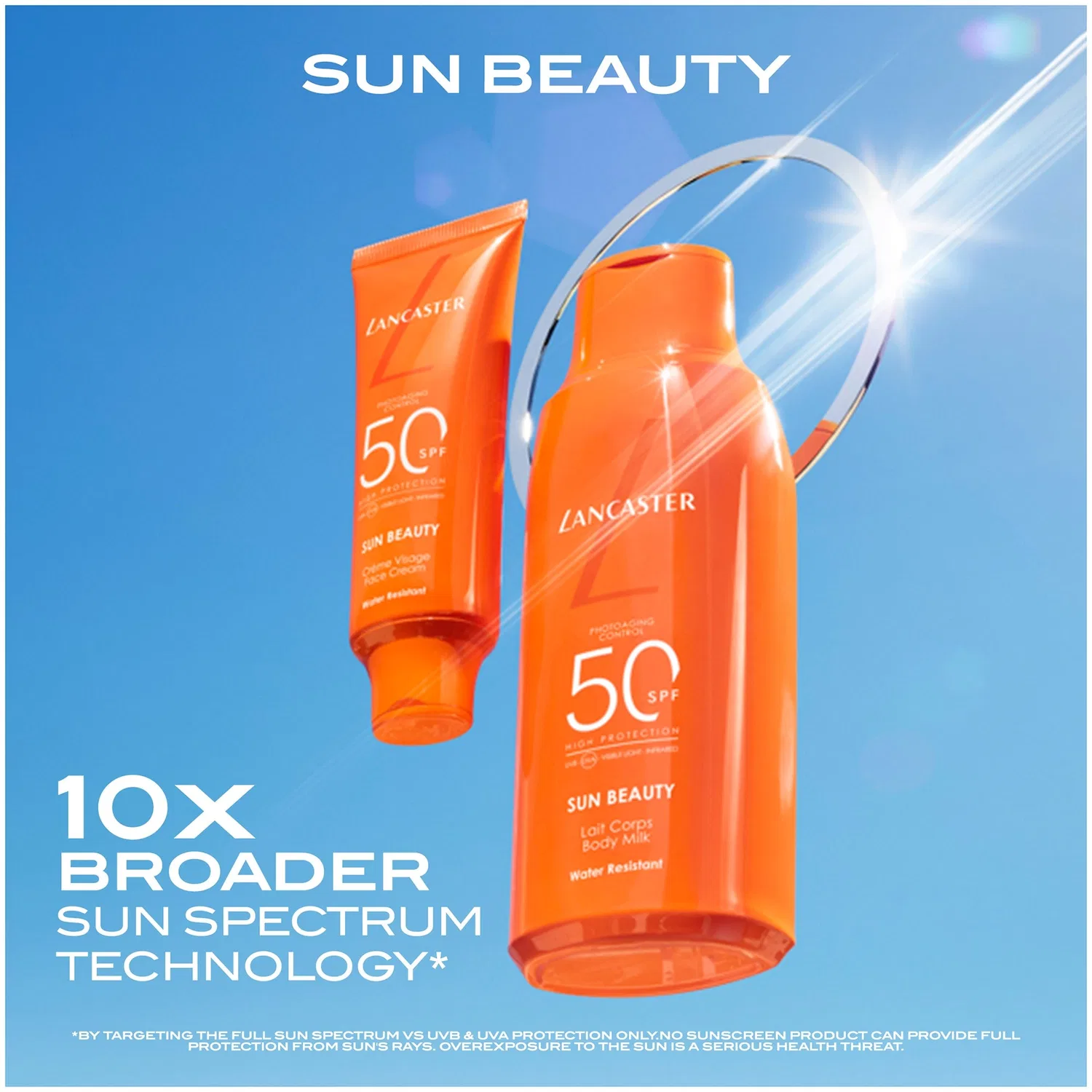 Солнцезащитное молочко для тела SPF 50, 400 мл Lancaster — фото 4