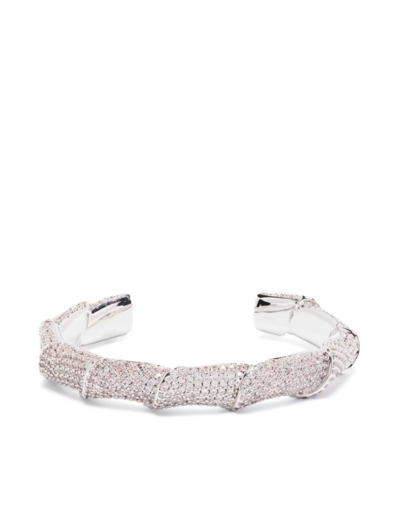 

Браслет Eddie Borgo Pavé Scroll cuff, серебряный