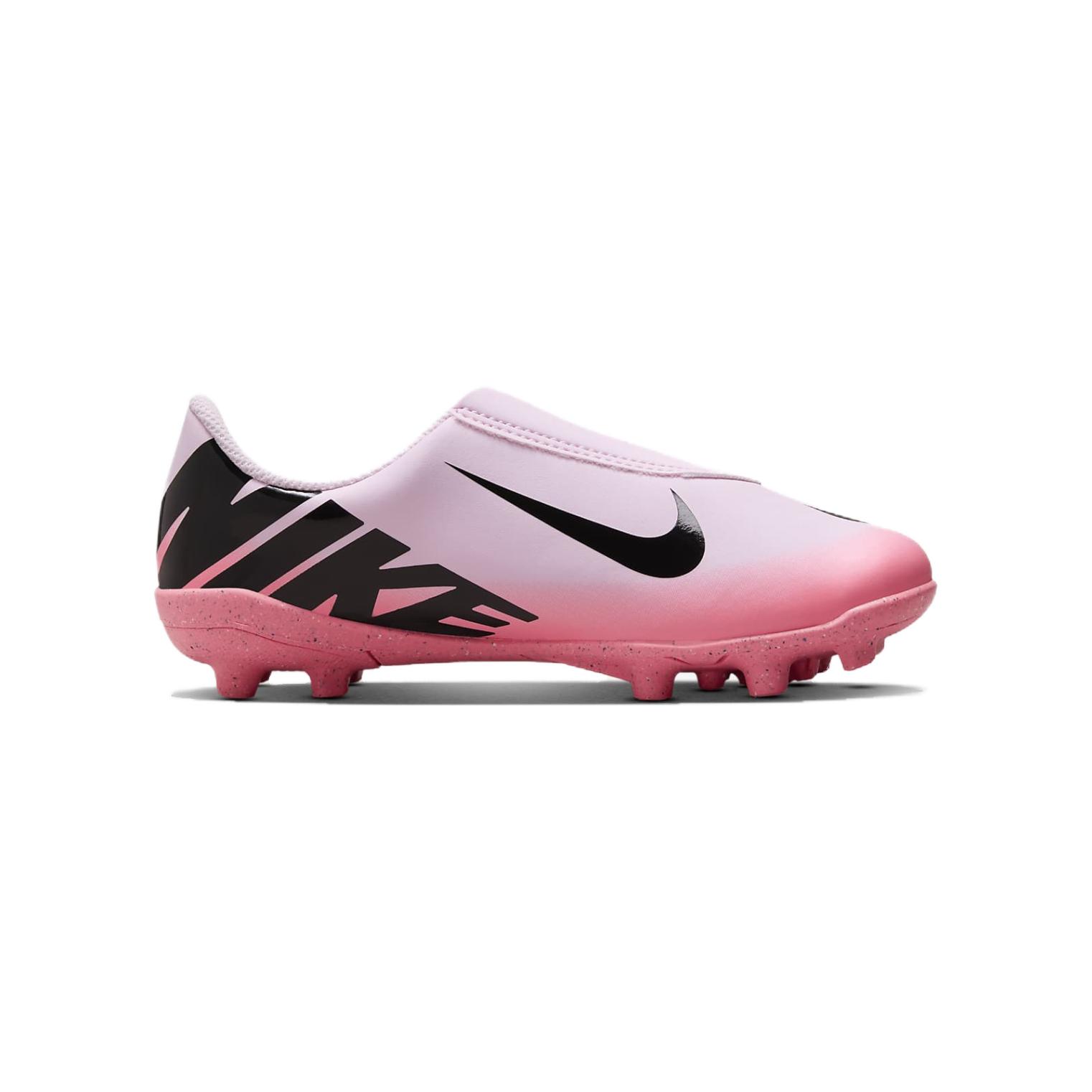 Nike Vapor 15 Club Дышащие Низкие Кроссовки для Малышей Розовый Черный — фото 2