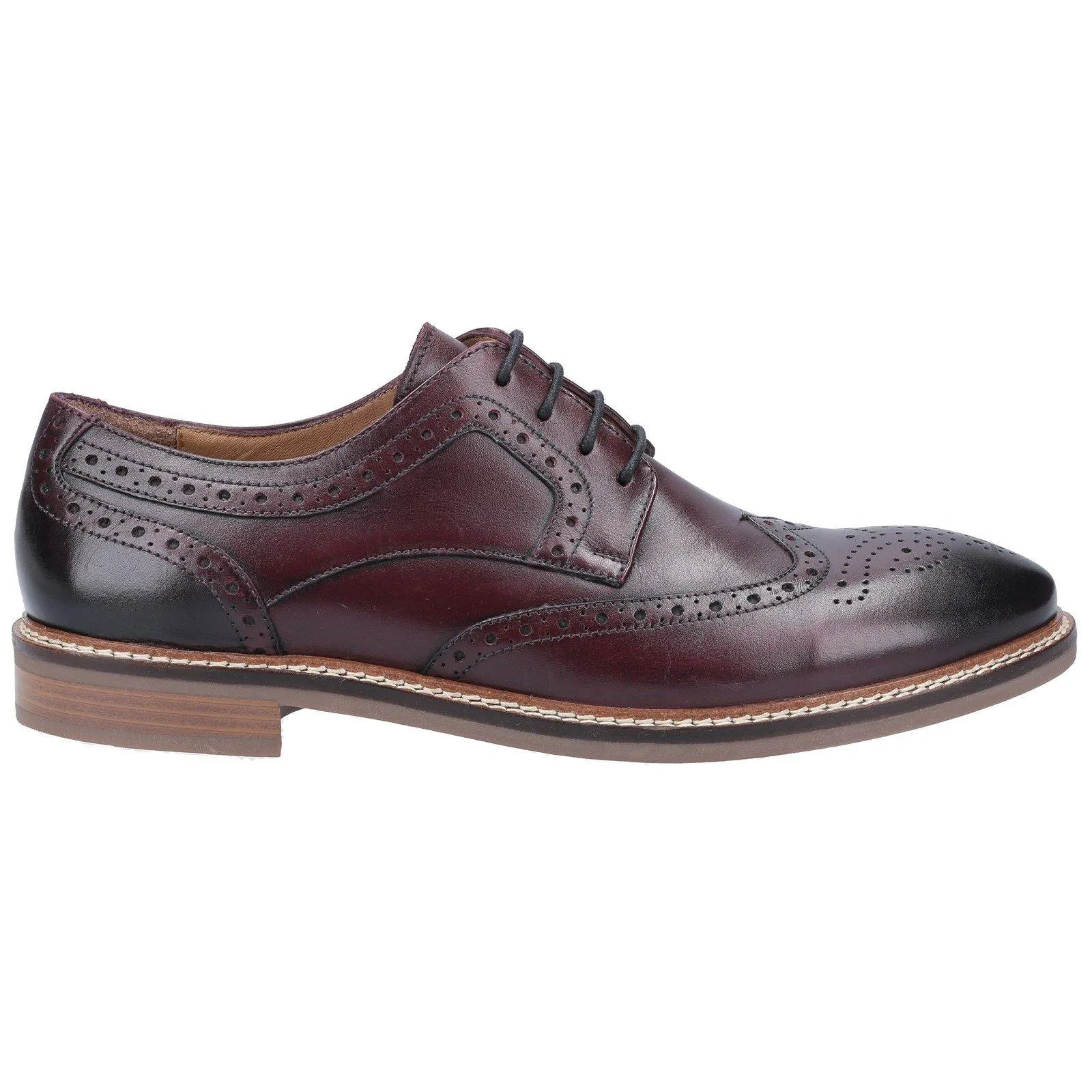 Кожаные туфли на шнуровке "Bryson" Hush Puppies, коричневый — фото 4