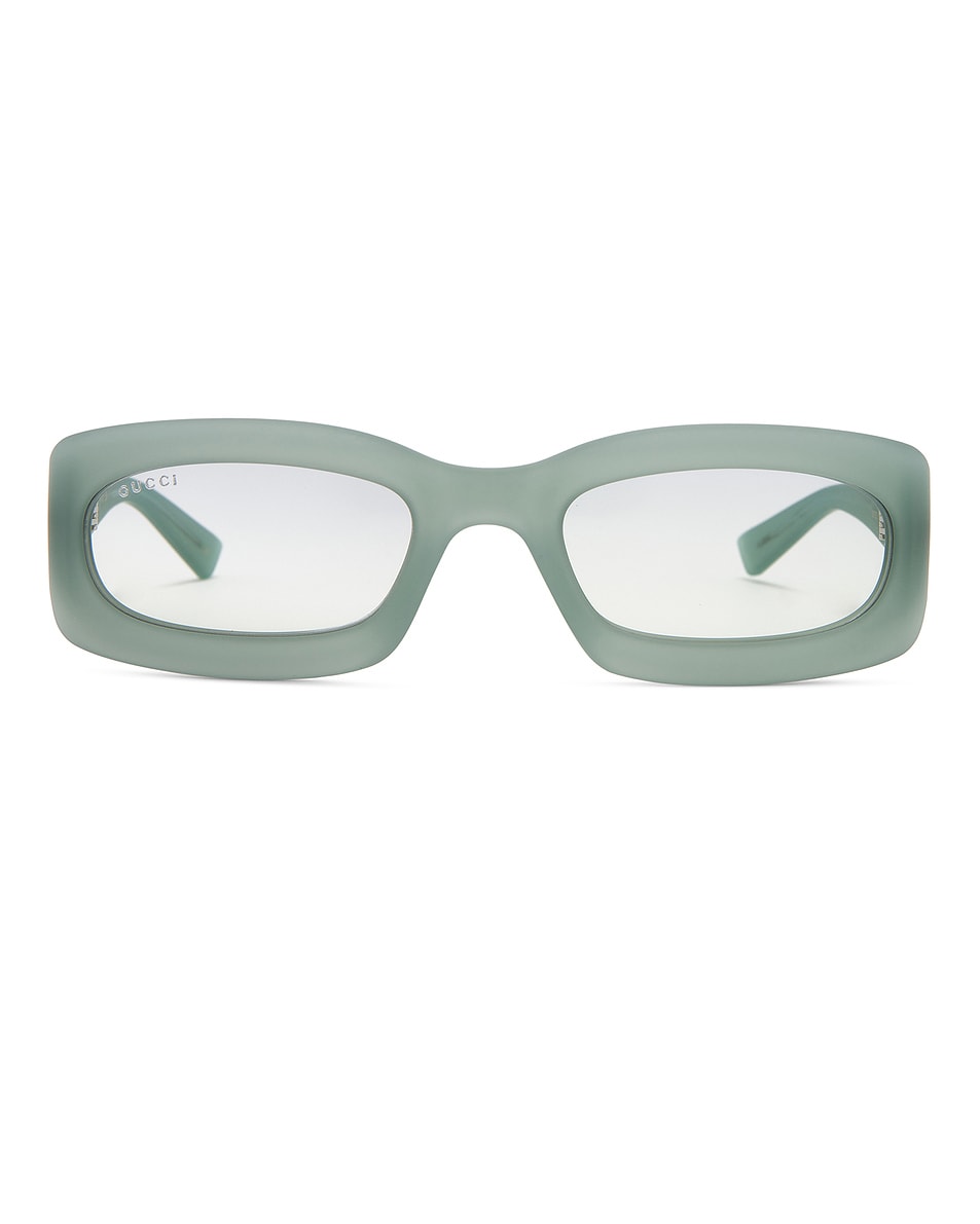 

Прямоугольные солнцезащитные очки Gucci, Green & Light Blue